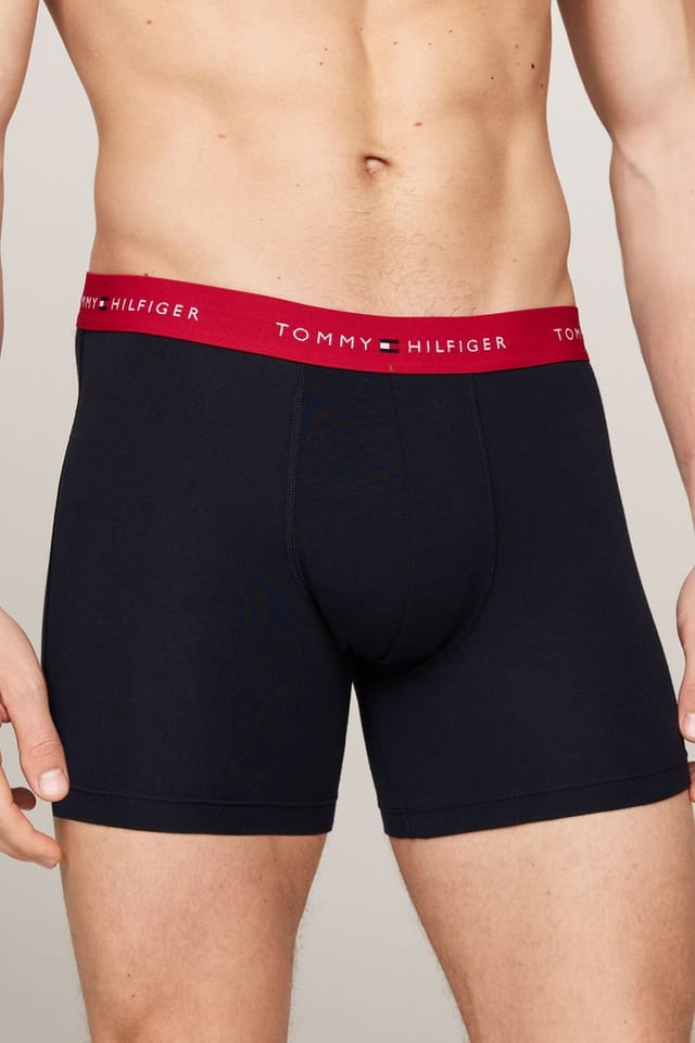 Tommy Hilfiger Tommy Hilfiger Men's Signature 3P Boxer Brief Multi in Black - 2