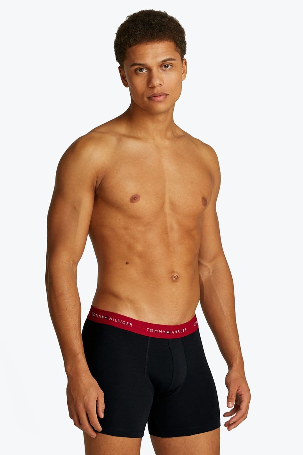 Tommy Hilfiger Tommy Hilfiger Men's Signature 3P Boxer Brief Multi in Black - 4