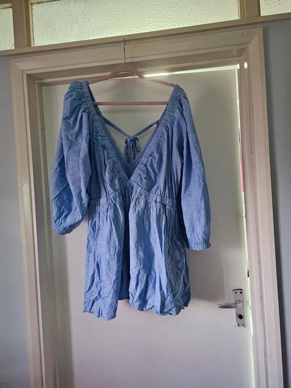 Snag Tights Light Blue Playsuit Jumpsuit Romper