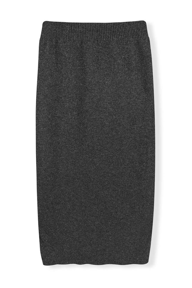 Celtic & Co Celtic & Co Women's British Geelong Midi Skirt in Dark Grey - 2