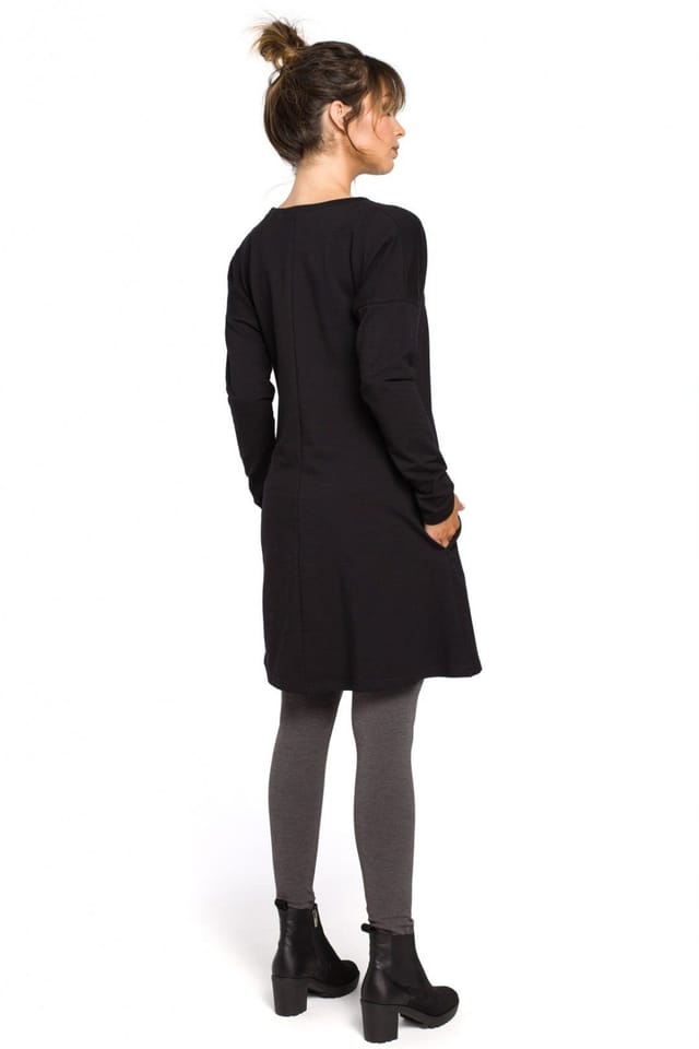 Love Lace Love Lace Women's Trapeze Long Sleeve Tunic for Everyday in Black - 3