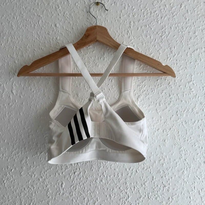 adidas Women's Adidas White Impact Training Sports Bra - XS (RRP£45)