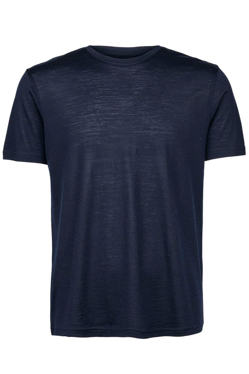 Panos Emporio Panos Emporio Navy Merino Wool Long T-Shirt