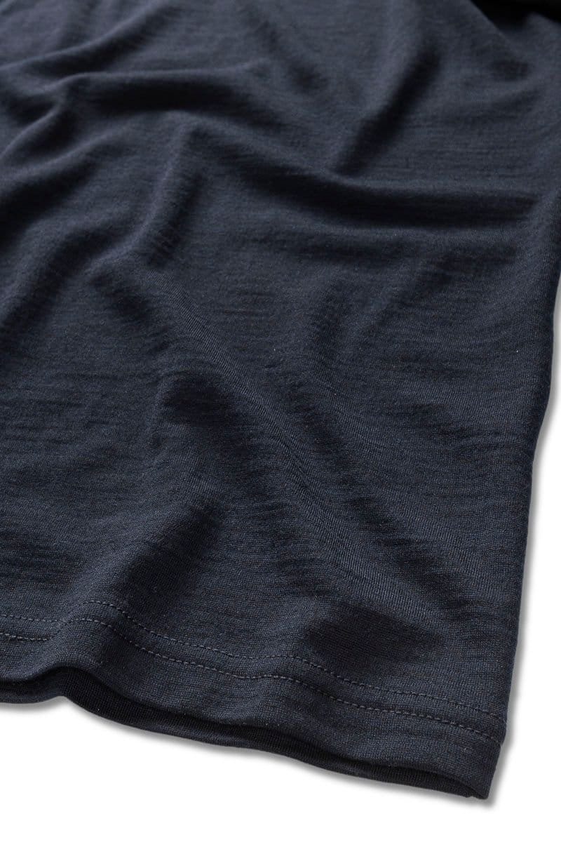 Panos Emporio Panos Emporio Men's Merino Wool Long T-Shirt in Navy - 4