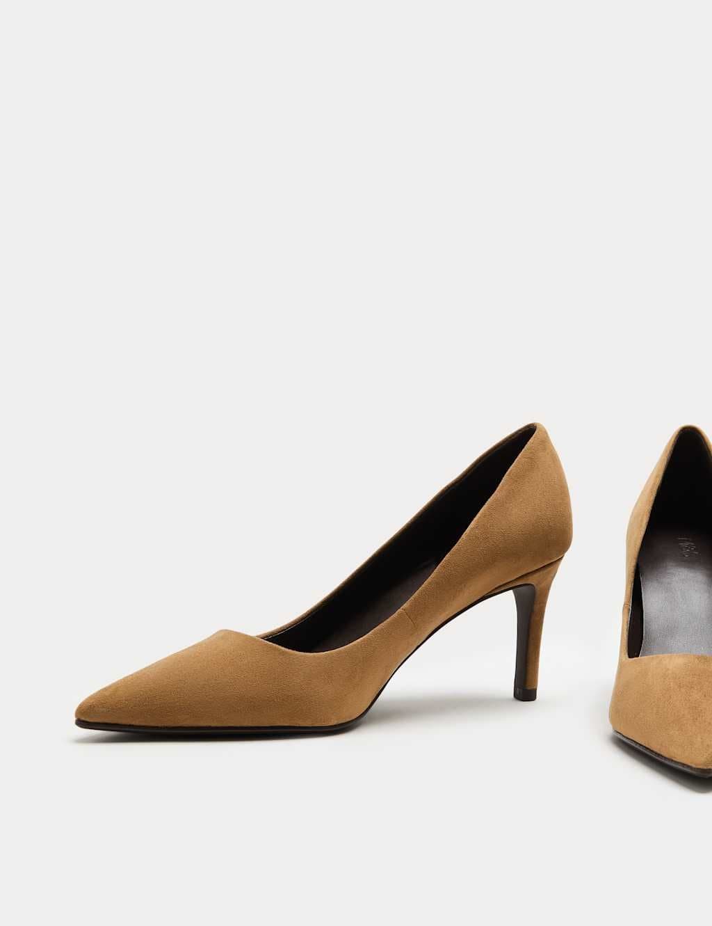 Marks & Spencer M&S Sand Stiletto Heel Court Shoes