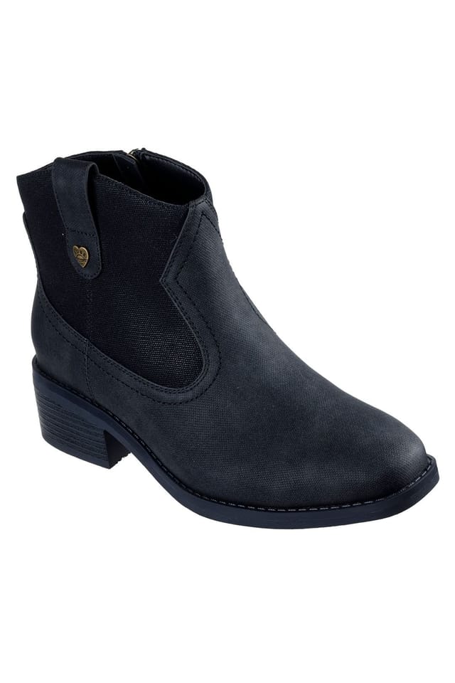 Skechers Skechers Women's Bobs Wander Luxe Western Ankle Boots Black - 2