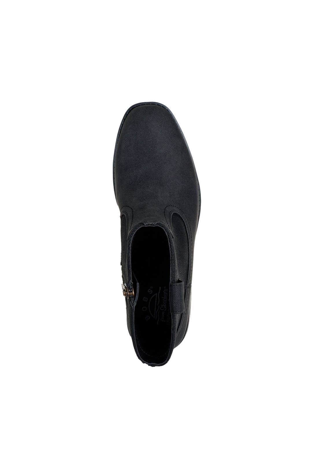 Skechers Skechers Women's Bobs Wander Luxe Western Ankle Boots Black - 4