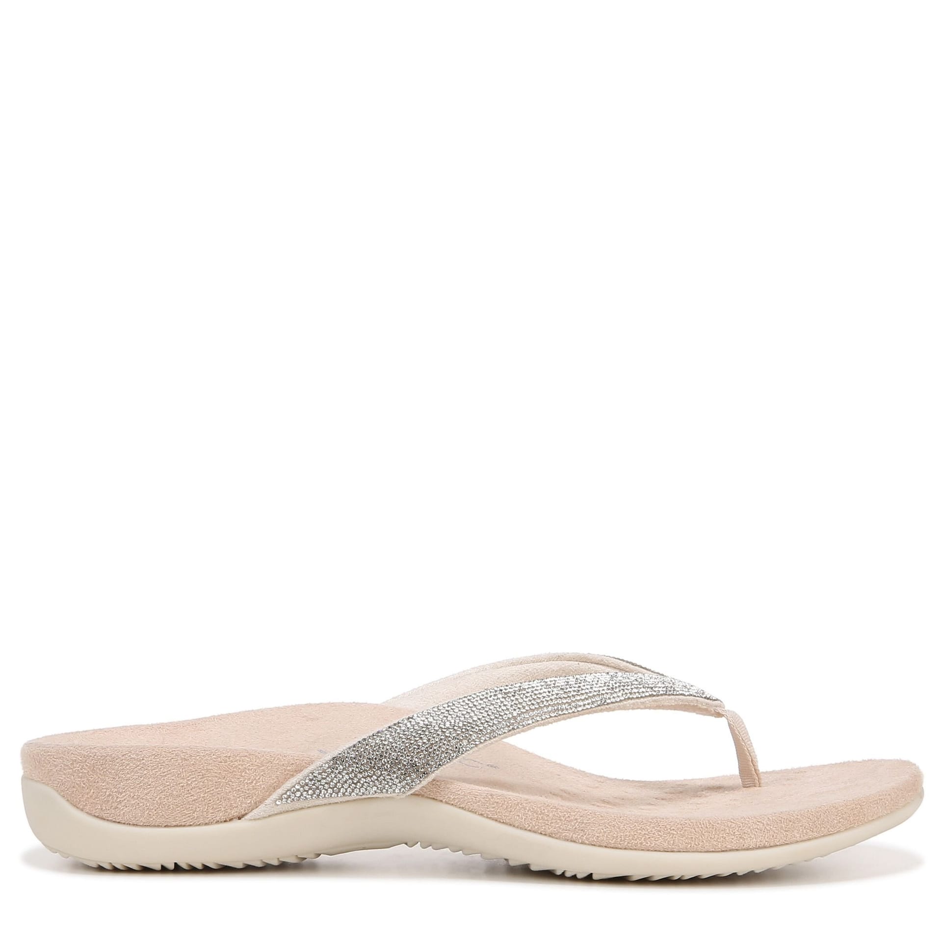 Vionic Vionic Women's Dillon Shine Thong Sandals in Cream - 4