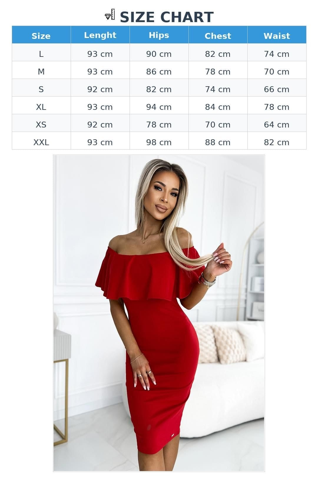 Love Lace Love Lace Women's Pencil Dress with Spangled Frilled Skirt in Red - 4