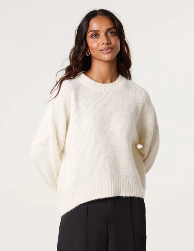 Blue Vanilla Round Neck Sequin Detailed Jumper - 2
