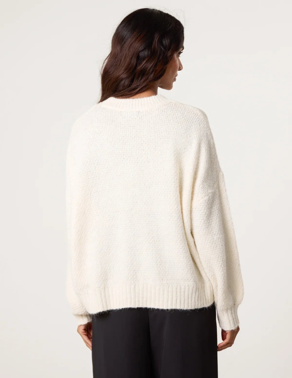 Blue Vanilla Round Neck Sequin Detailed Jumper - 4