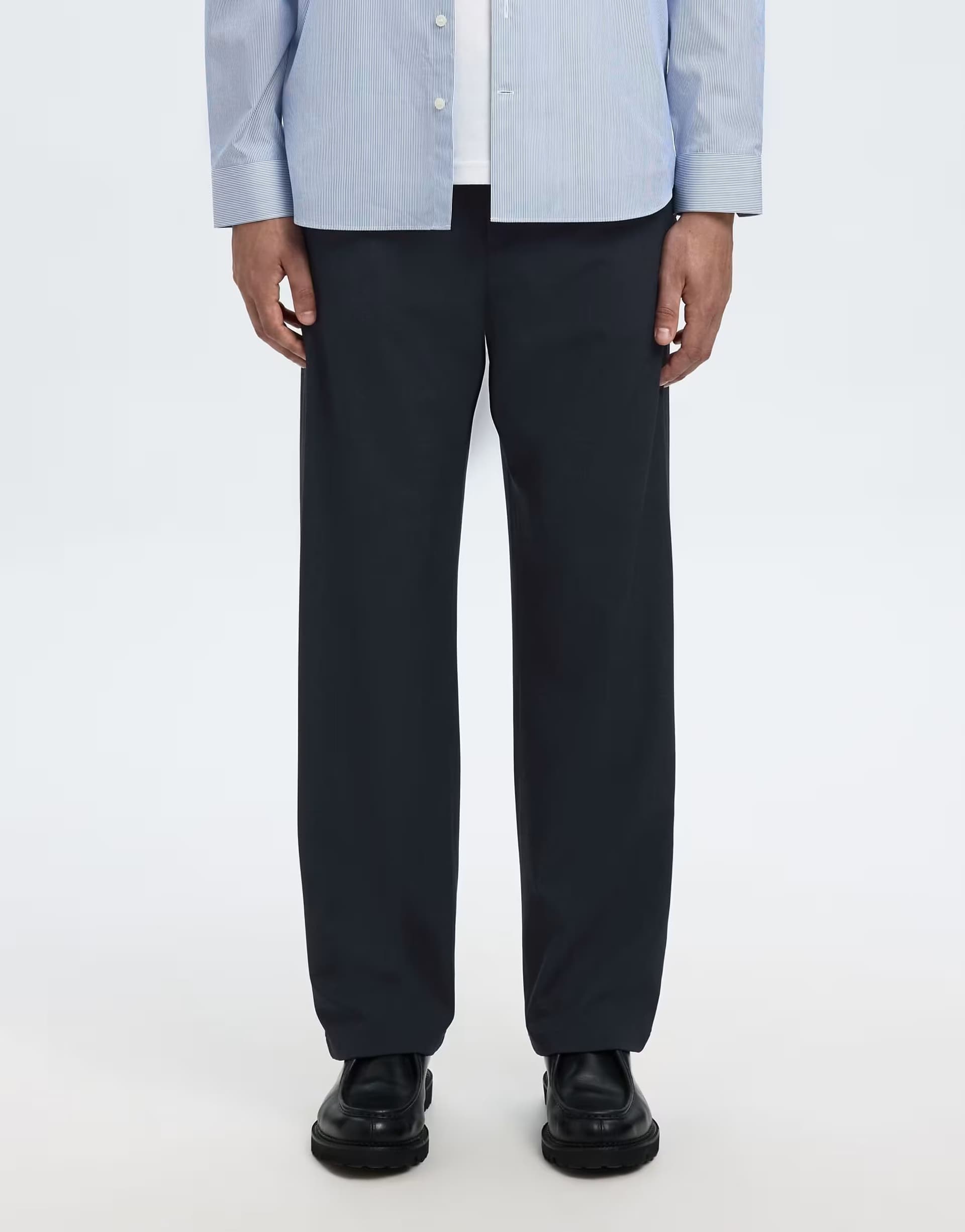 ASOS Selected Loose-fit trousers in dark sapphire