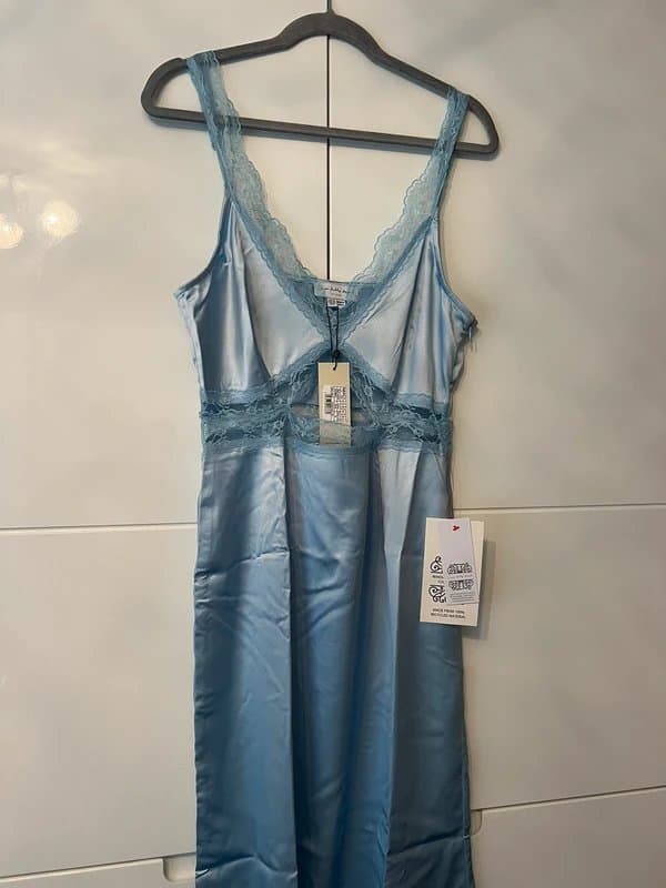 Never Fully Dressed Never fully dressed satin light blue dress