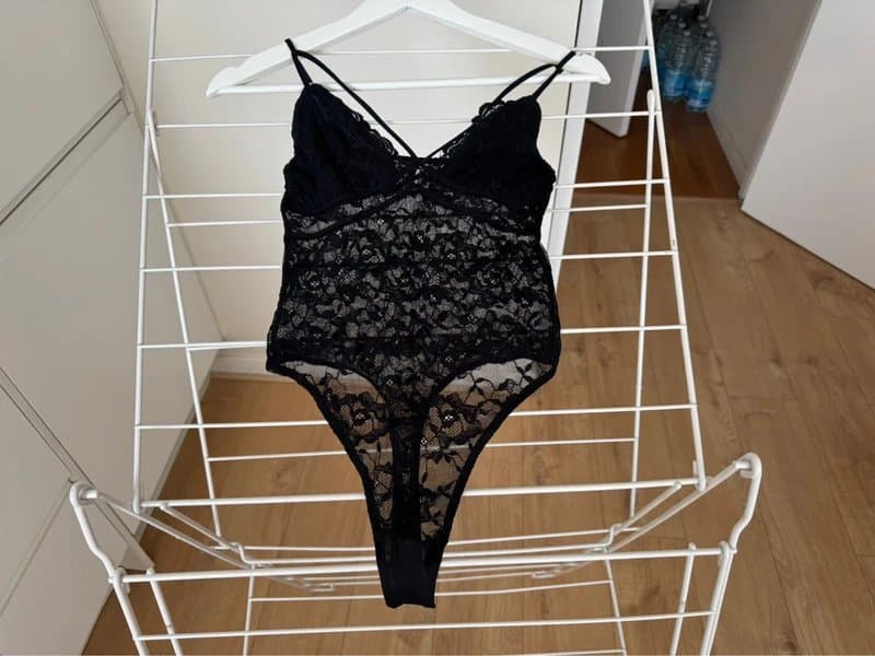 Bershka Black lace bodysuit