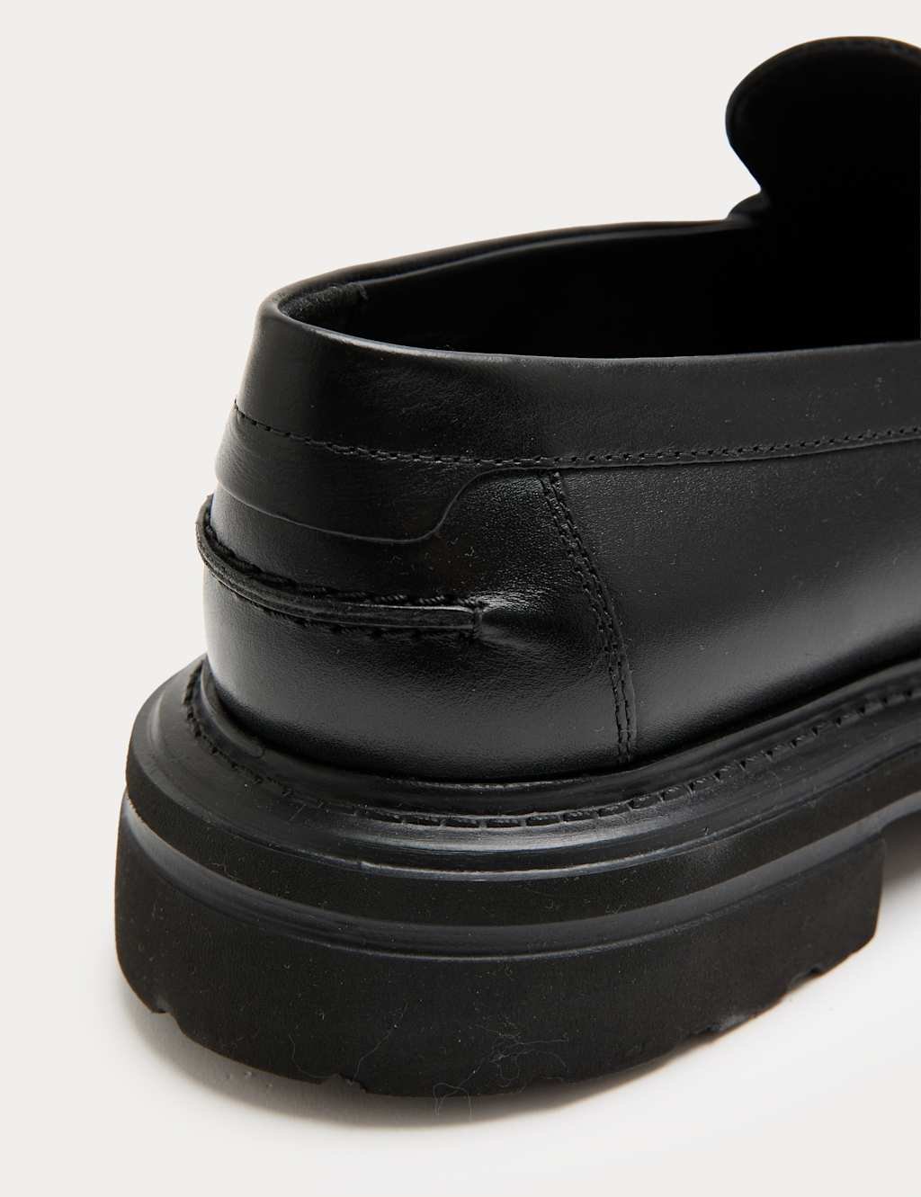 Marks & Spencer M&S Leather Slip-On Loafers Black - 2