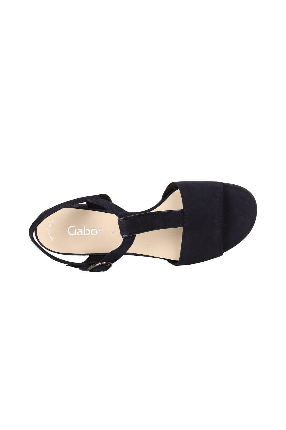 Gabor Gabor Women's 'Mead' T-Bar Sandals in Navy - 4