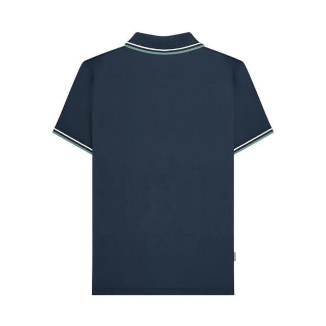 Lambretta Lambretta Men's Vertical Stripe Polo Shirt in Navy - 2