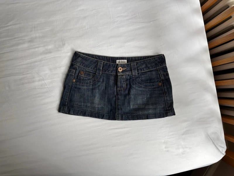 Topshop Moto Vintage micro miniskirt