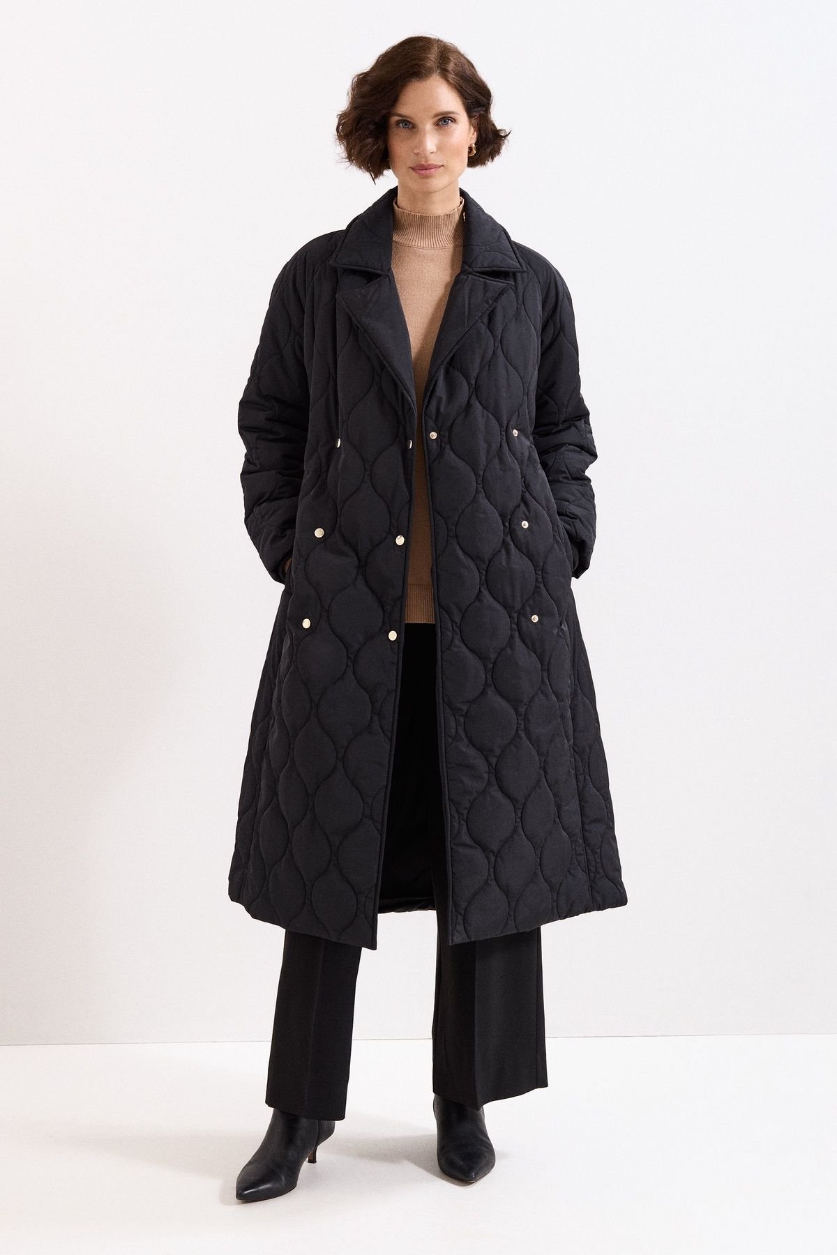 Phase Eight Phase Eight Women's Sukie Maxi Puffer Coat in Midnight - 3