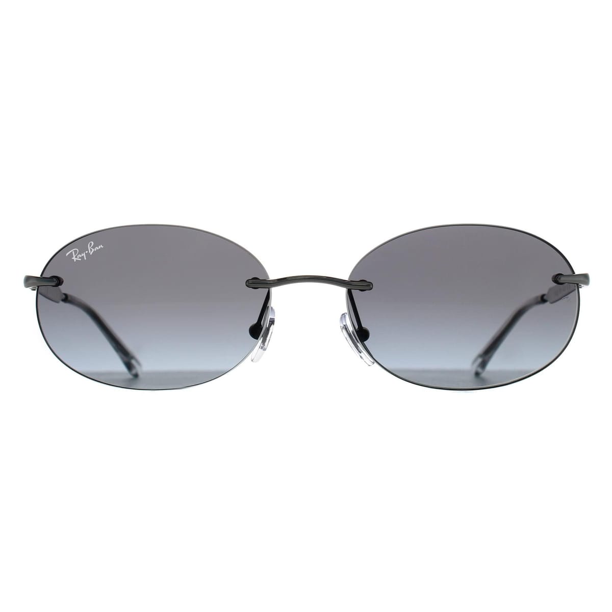 Ray-Ban Ray-Ban Women's Oval Silver Grey Gradient RB3767 - 1