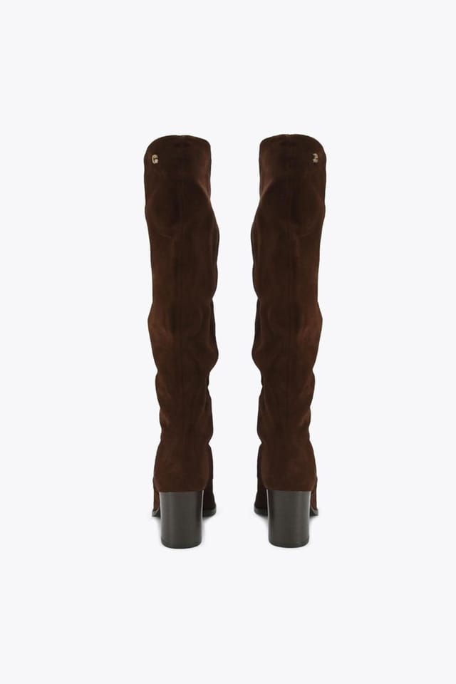 Carvela Carvela Women's 'Reina Knee' Suede Boots in Dark Brown - 3