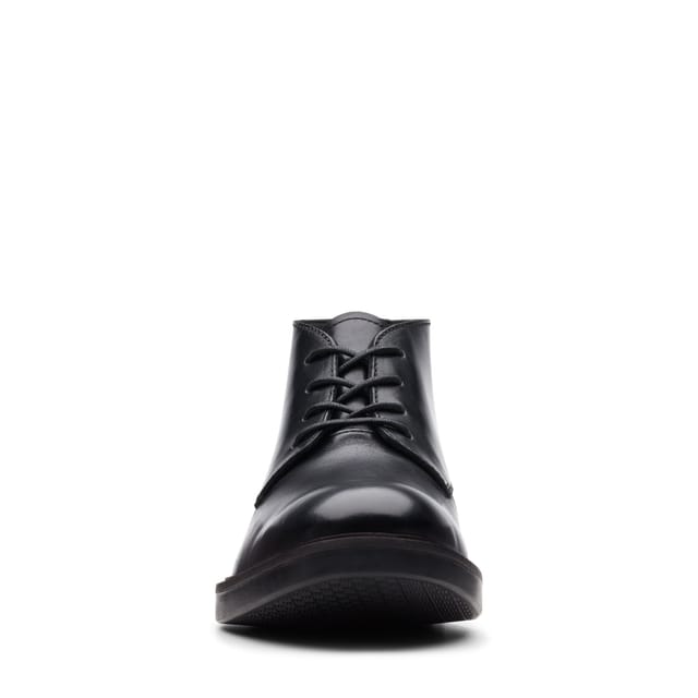 Clarks Clarks Men's Paulson Mid Black Leather Ankle Boots, Chukka Boots, Lace Up - 3