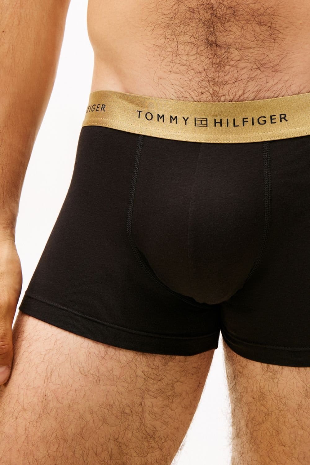 Tommy Hilfiger Tommy Hilfiger Men's Signature 3P Trunk Metallic Gold - 4