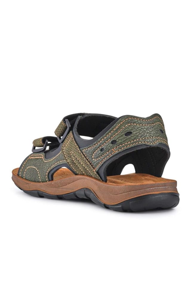 Pavers Pavers Men's Dual Touch-Fasten Sandals in Khaki - 3