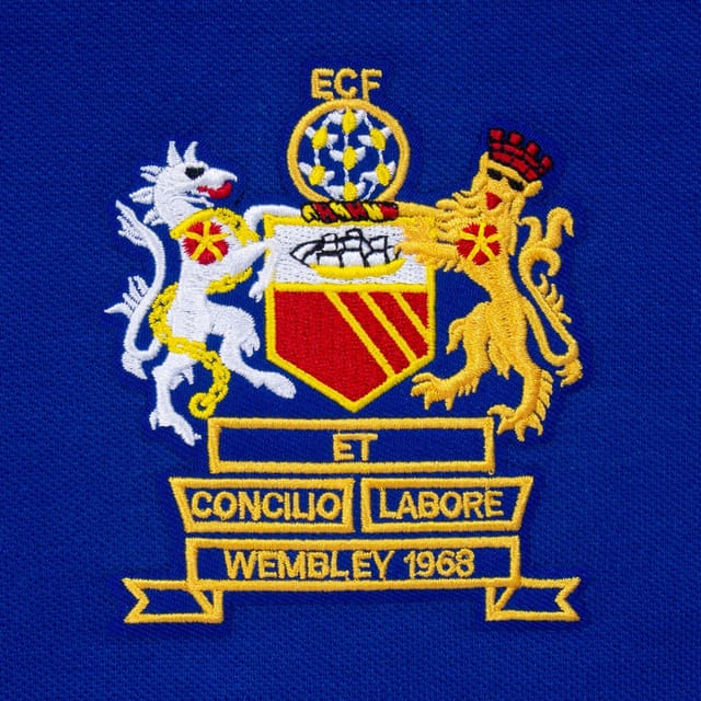 fan originals fan originals Men's Adults United 1968 European Colours Polo Shirt in Blue - 3