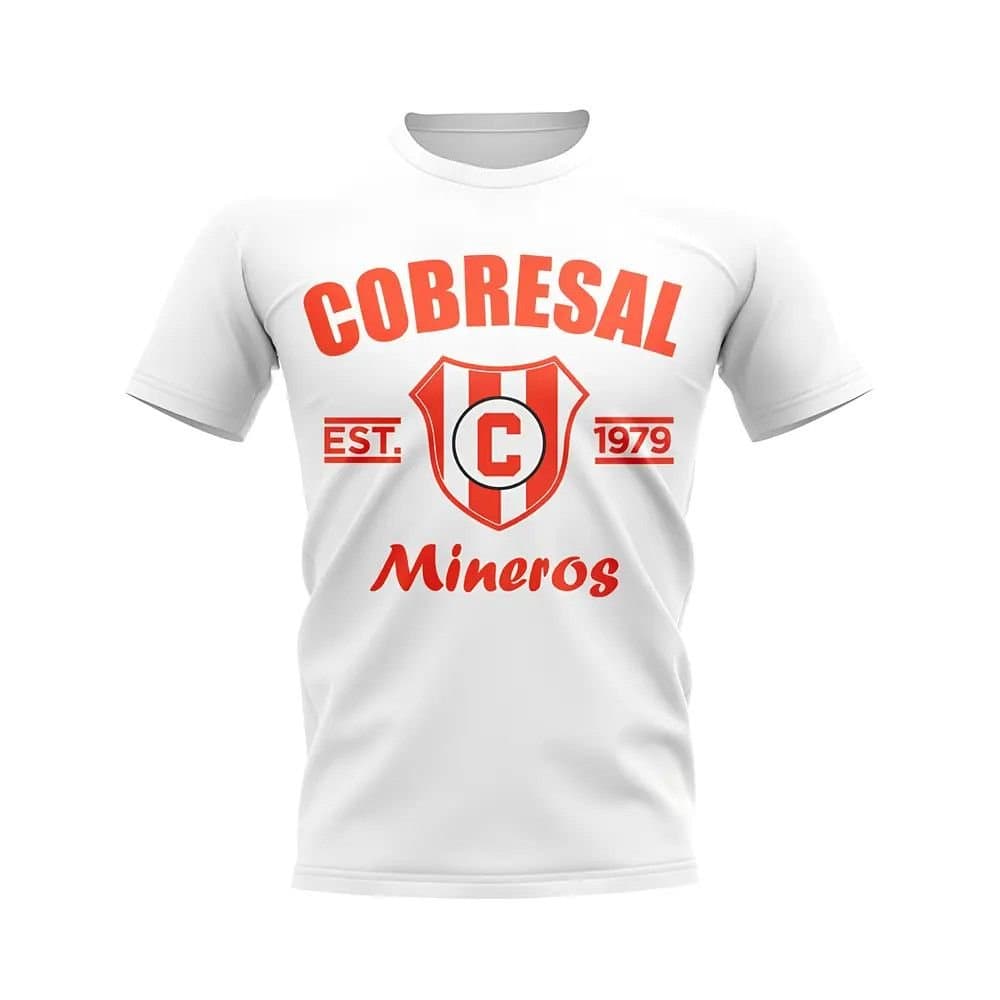 Cobresal Cobresal Men's Personalised Established Football T-Shirt in White