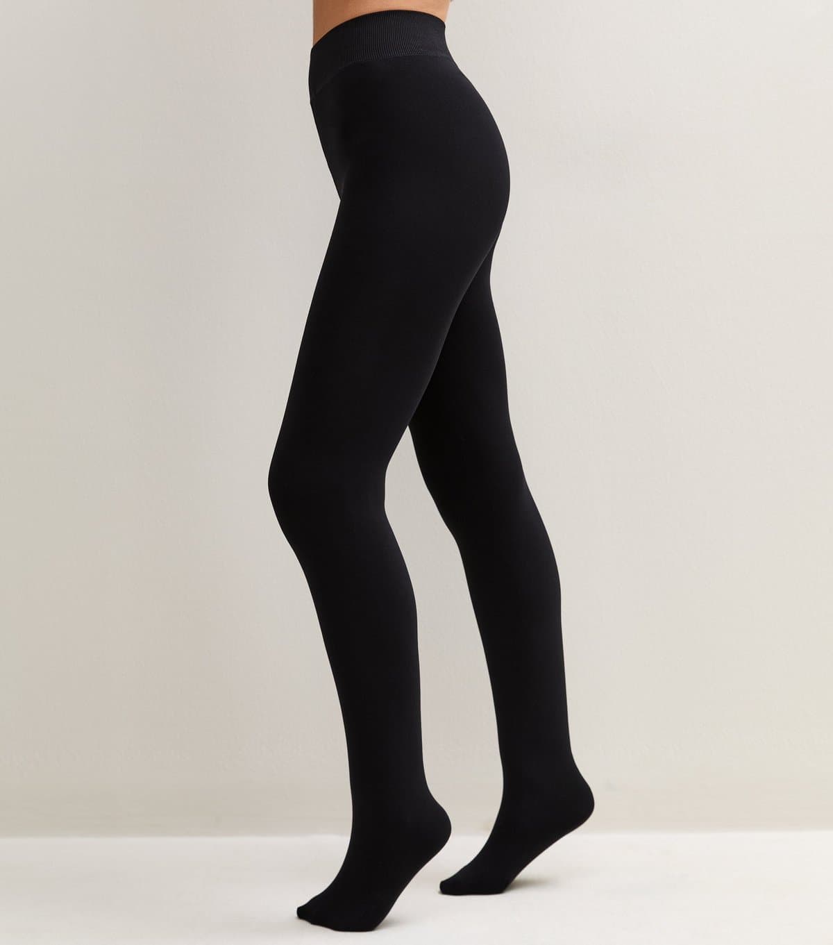 New Look Black Fleece Lined Tights New Look
