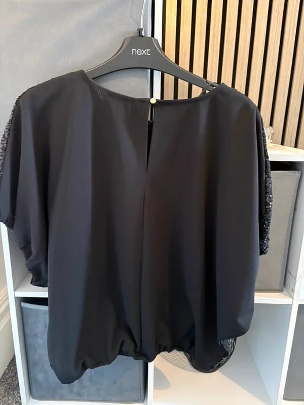 New Look New Look Black Sequins Top