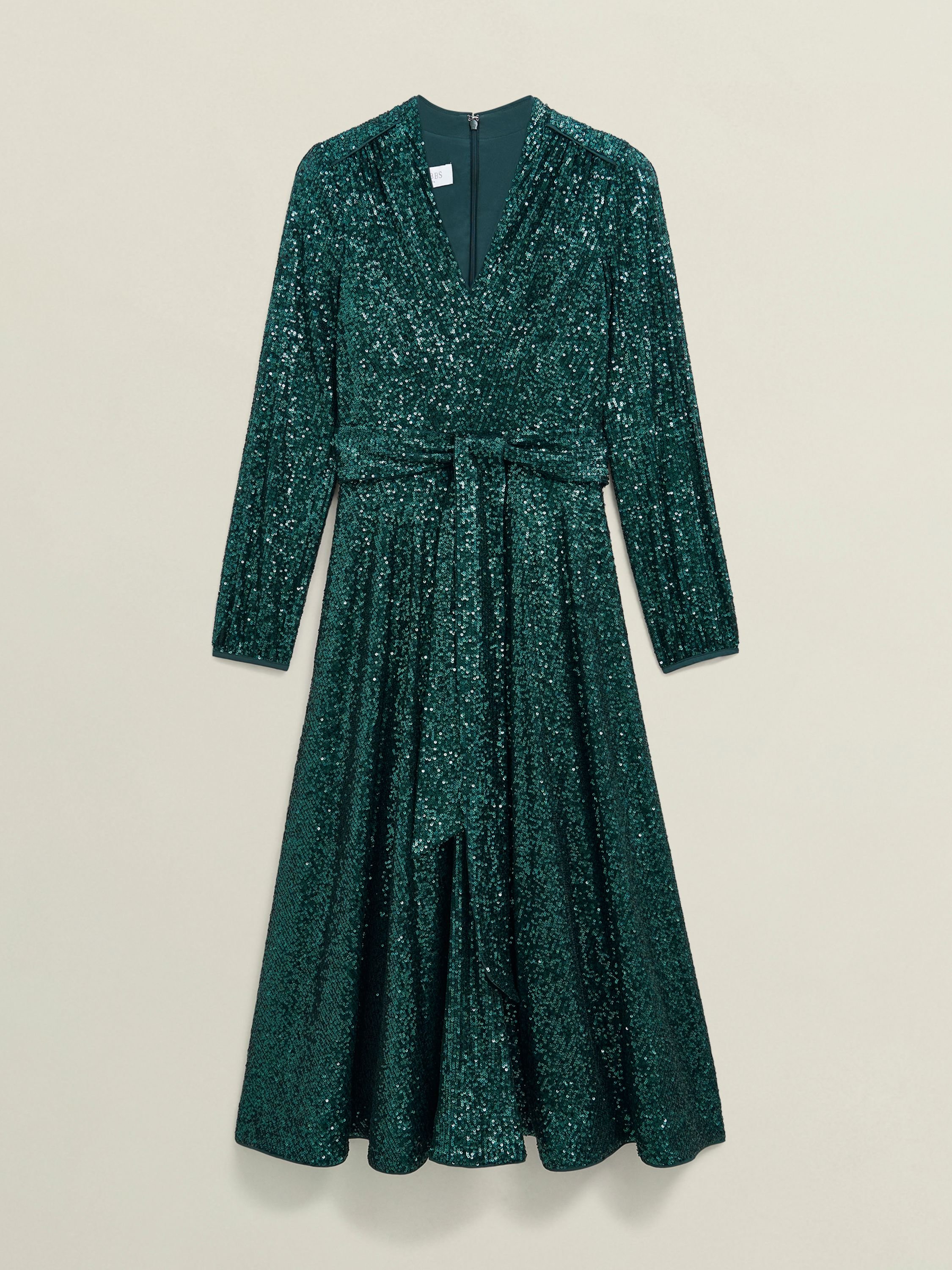 Hobbs London Hobbs London Women's Meadow Dress in Bottle Green - 2