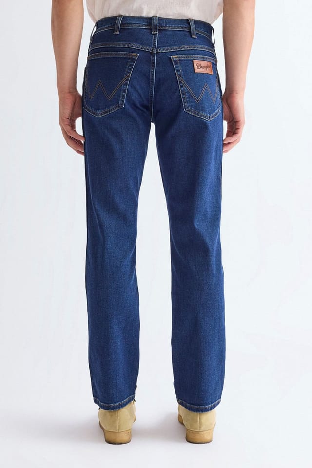 Wrangler Wrangler Men's Texas Regular Fit Jeans Dark Stone in Blue - 2