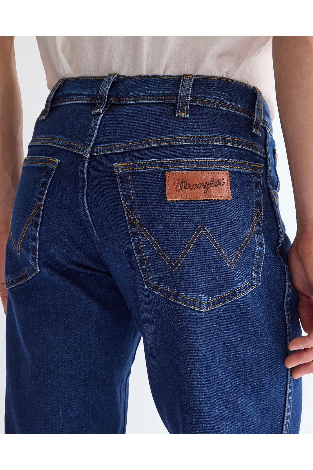 Wrangler Wrangler Men's Texas Regular Fit Jeans Dark Stone in Blue - 4