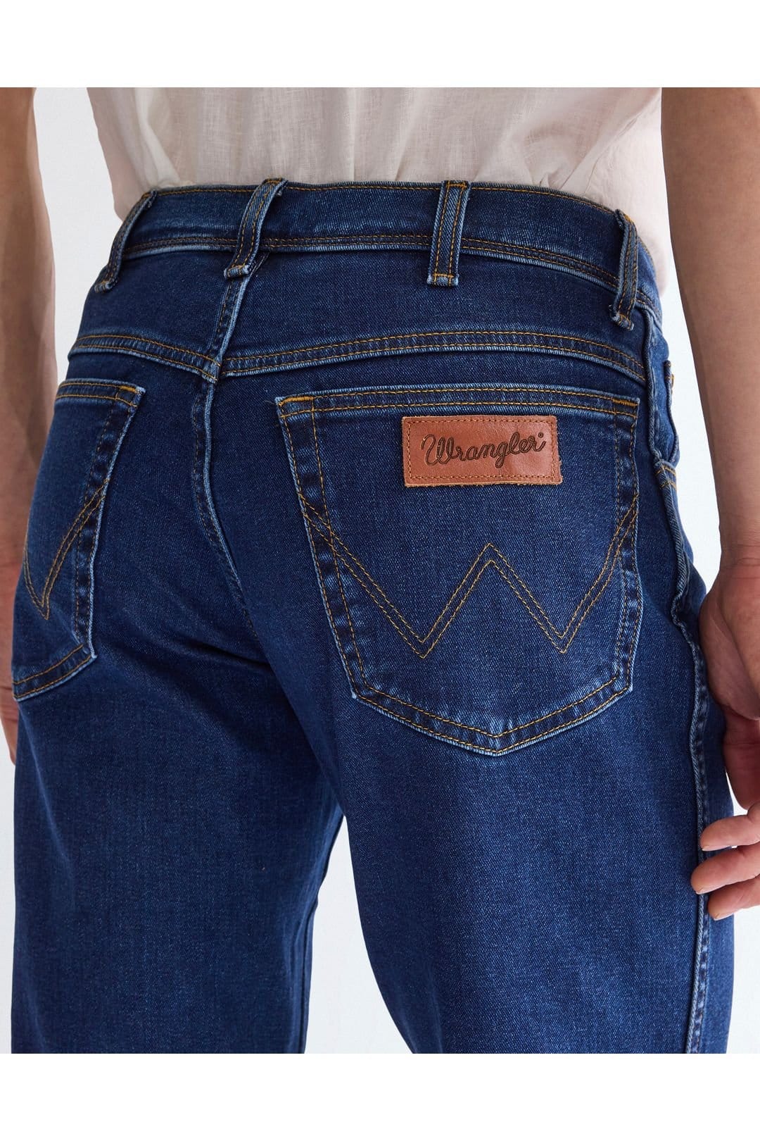 Wrangler Wrangler Men's Texas Regular Fit Jeans Dark Stone in Blue - 4