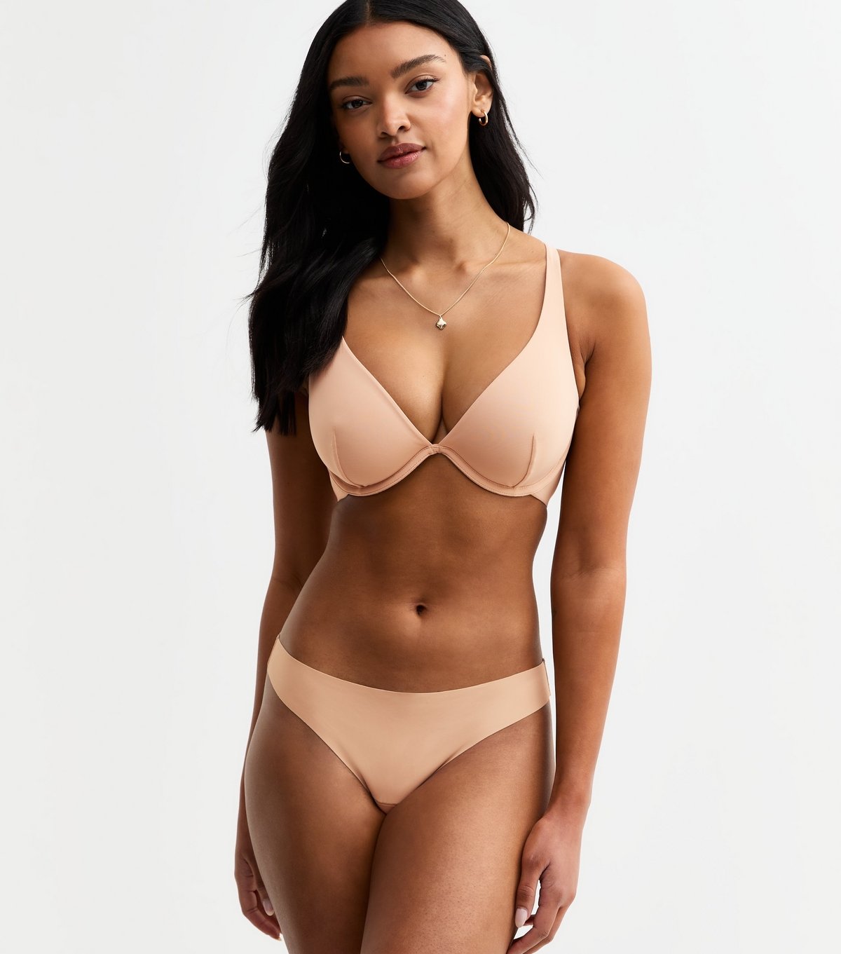 New Look Women's Tan DD+ Smooth Multiway Non Padded Bra New Look - 3