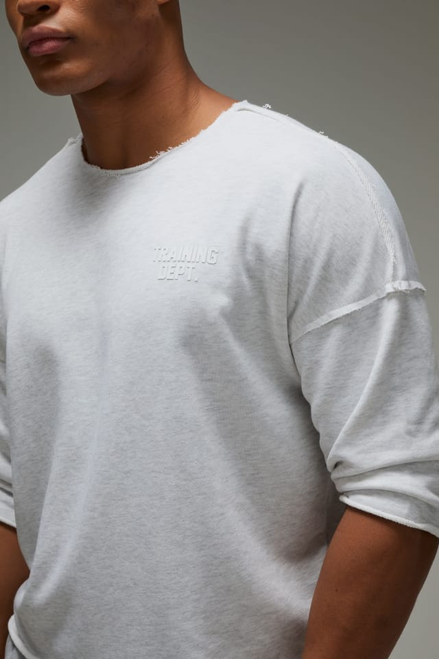 Training Dept. Training Dept. Men's Training Dept Loopback Oversized Rag Top in Grey Marl - 3