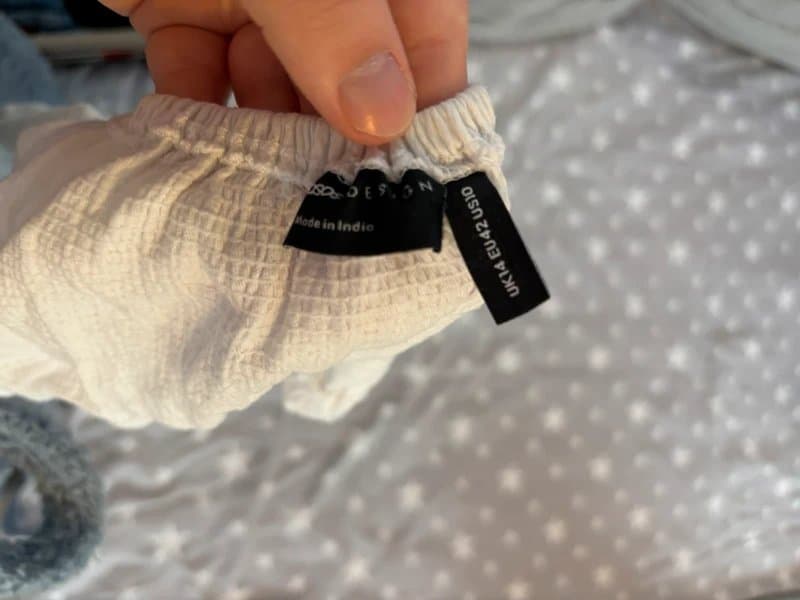 ASOS Design halter neck cute white top with tie at the back