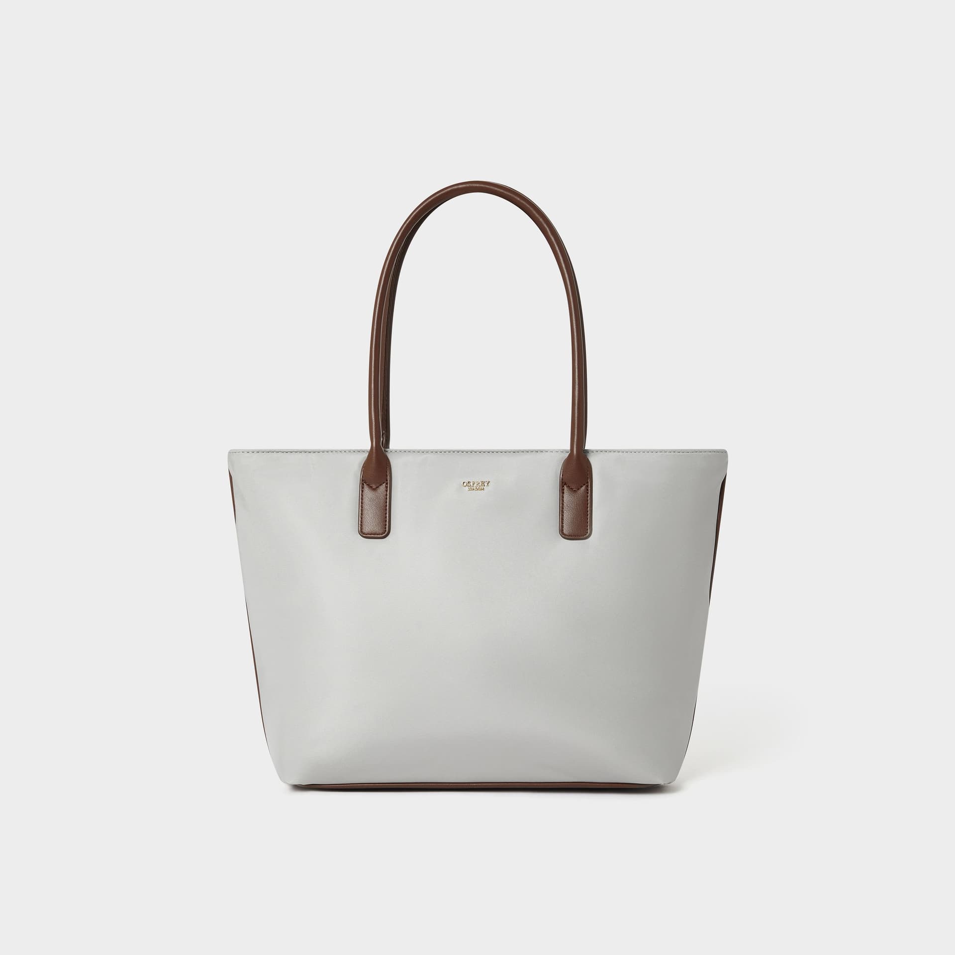 OSPREY LONDON Osprey London Light Grey Nylon Tote Bag