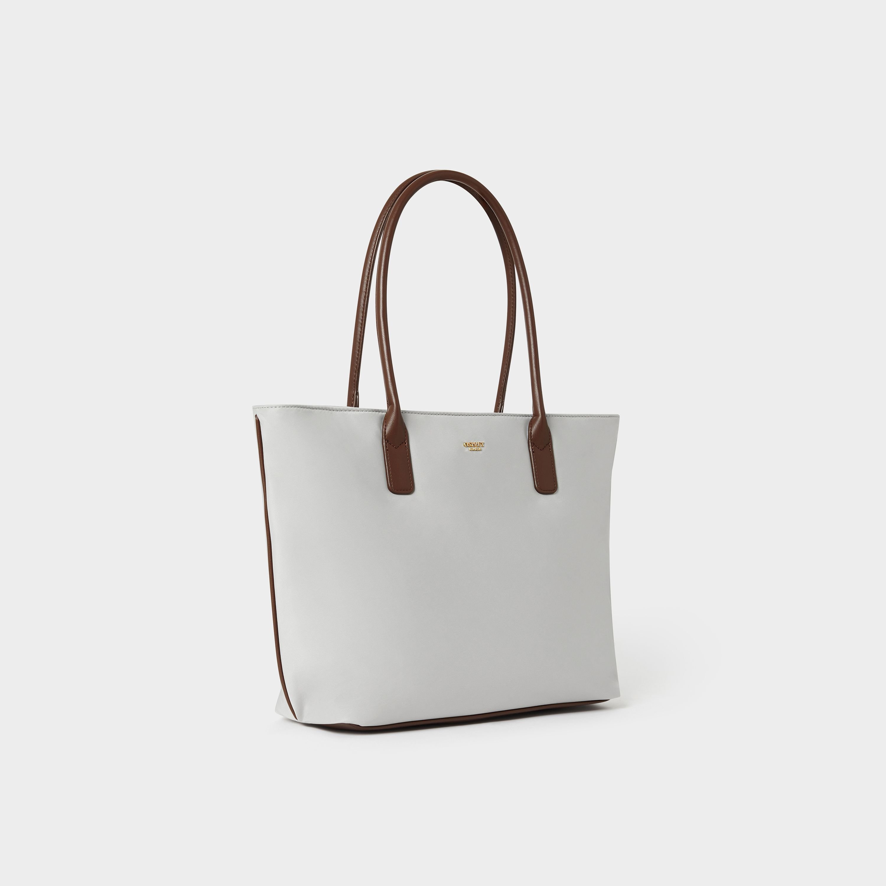 OSPREY LONDON OSPREY LONDON Women's The Voyage Nylon Tote Bag in Light Grey - 2