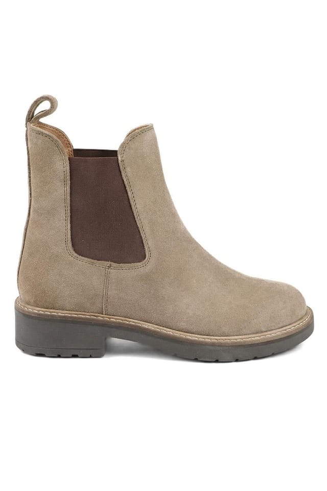 Jones Bootmaker Jones Bootmaker Women's Maddalena Leather Chelsea Boots in Khaki - 2