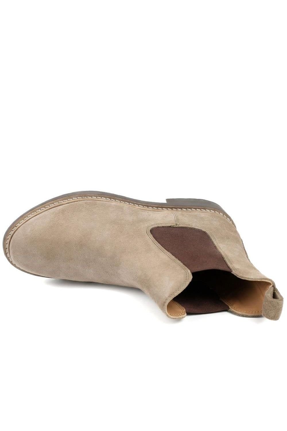 Jones Bootmaker Jones Bootmaker Women's Maddalena Leather Chelsea Boots in Khaki - 4