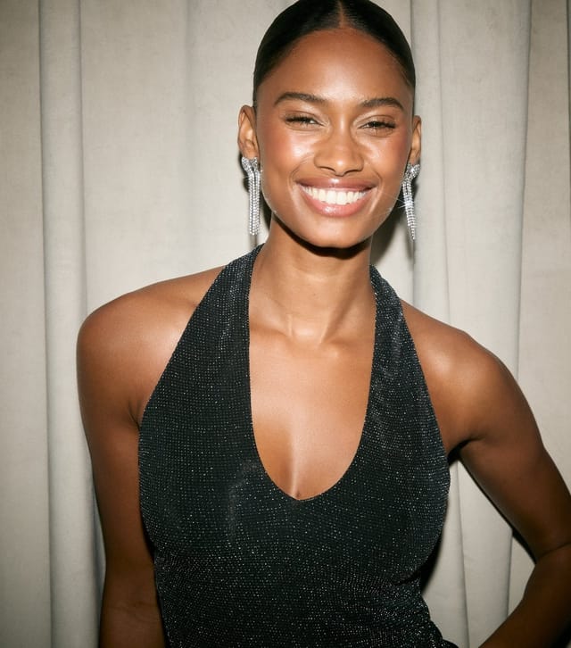 New Look Women's Gunmetal Glittery Halter Neck Top New Look - 2