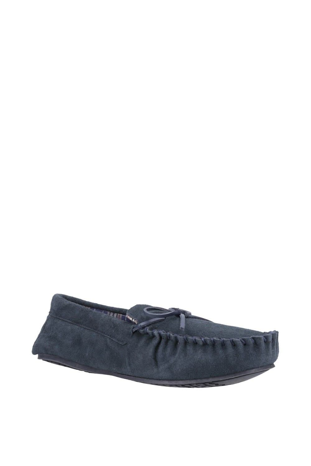 Hush Puppies Hush Puppies Navy Suede Classic Slippers
