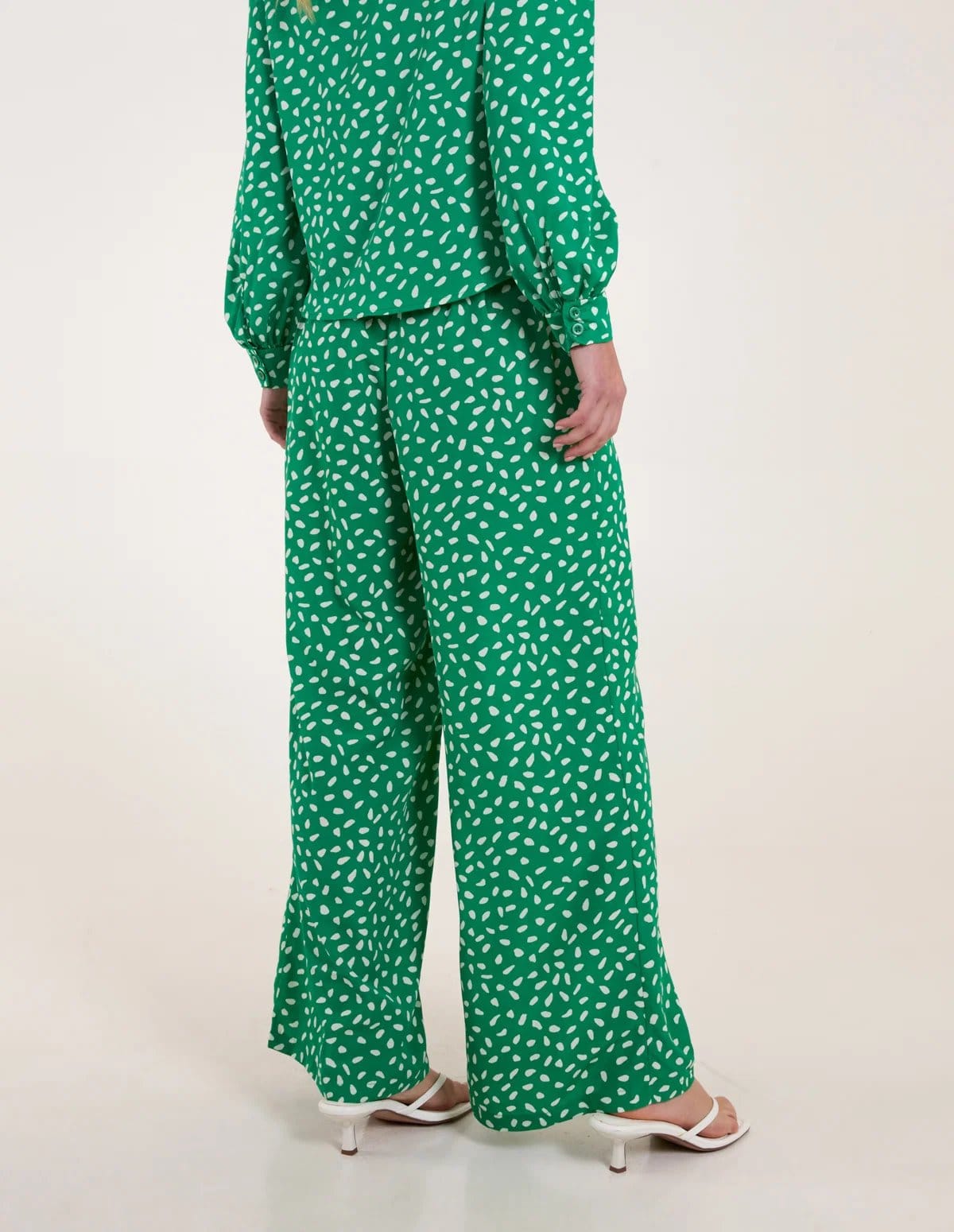 Blue Vanilla Abstract Polka Dot Trousers - 4