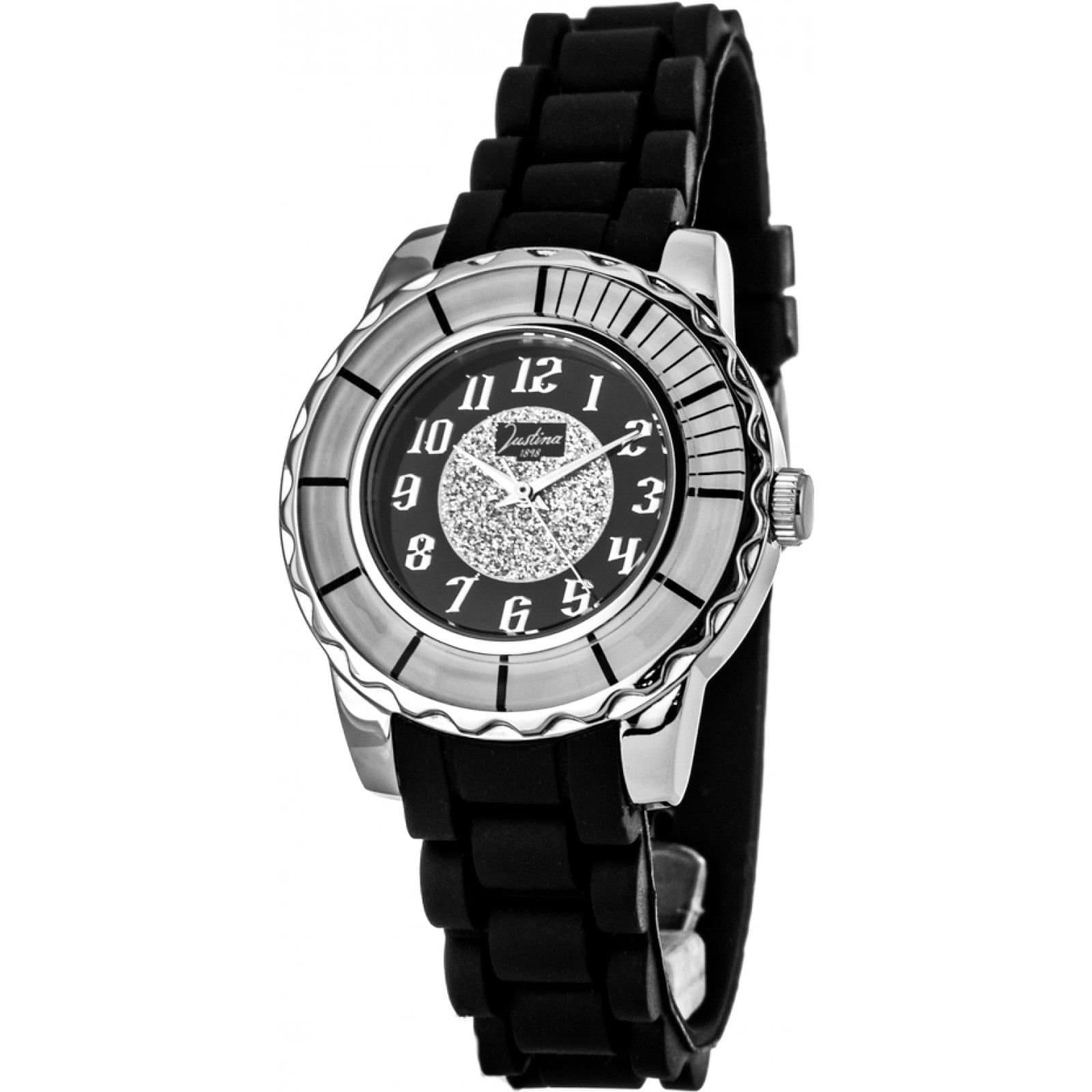 Justina Justina Women's 21976N 39mm Quartz Watch in Black