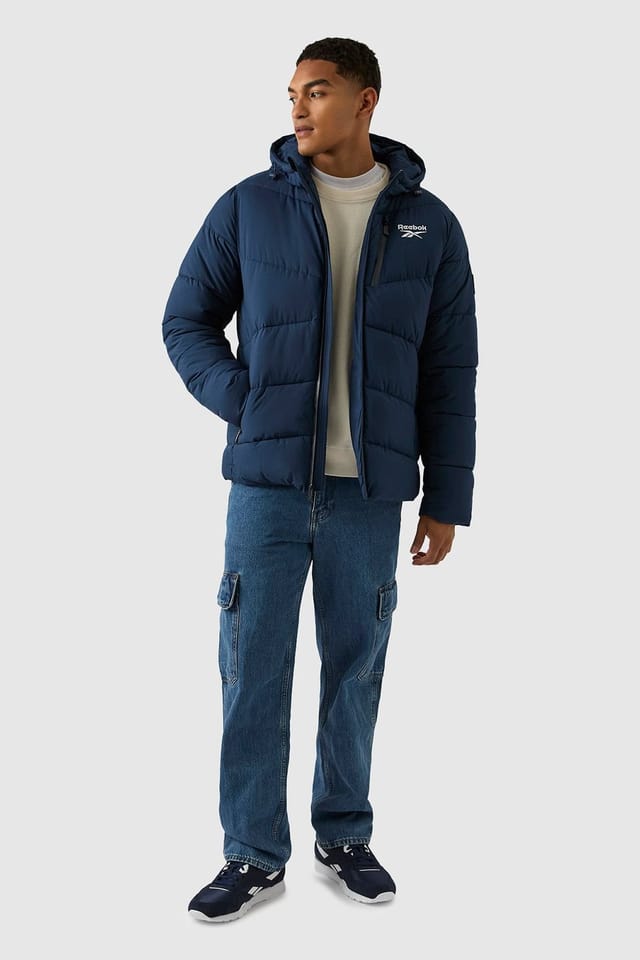 Reebok Reebok Men's Stretch Puffer Jacket in Navy - 3