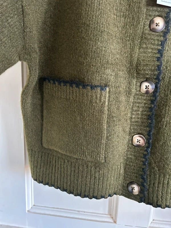 New Look New Look Women’s Cardigan Size M - Khaki, BNWT, Stitch look - 1