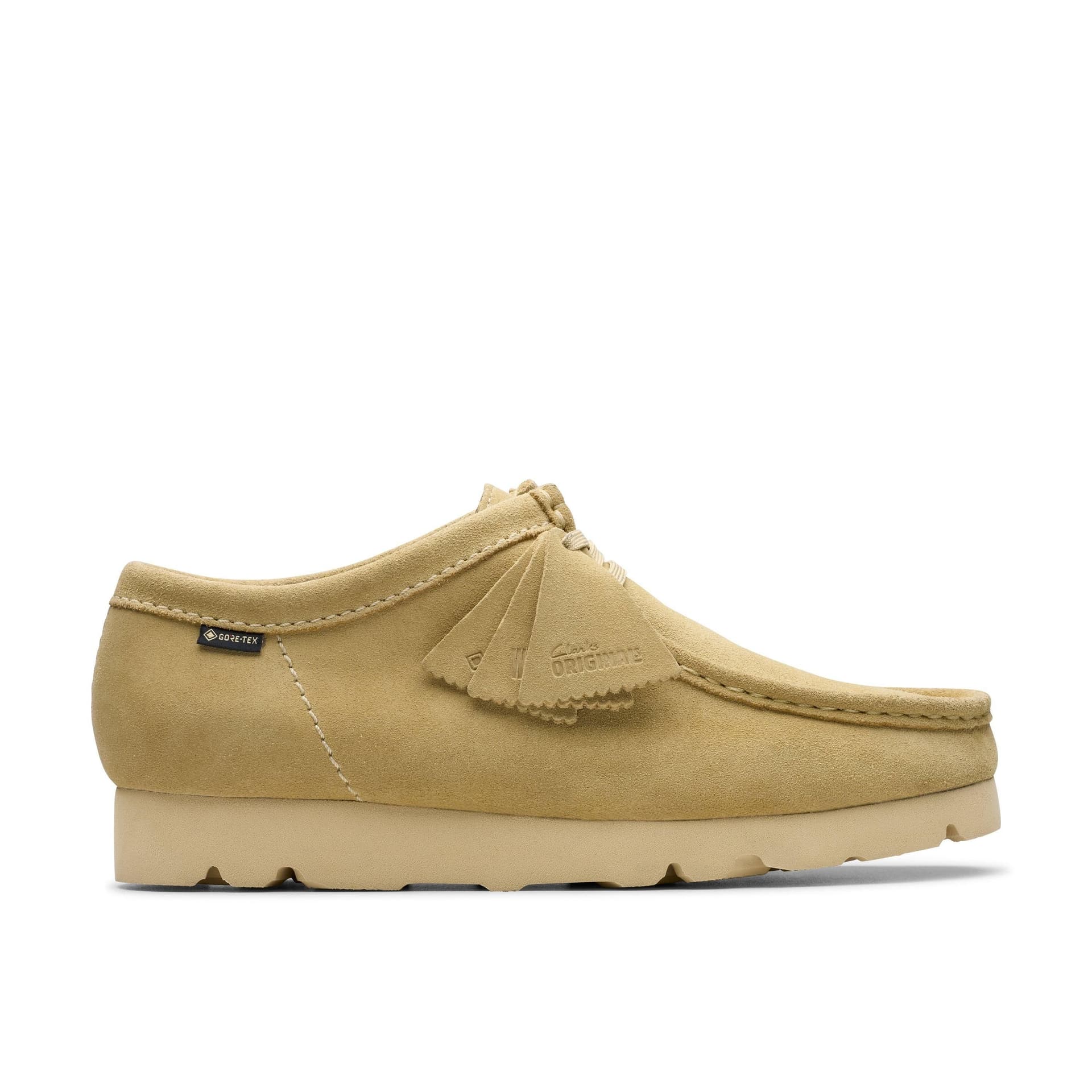 Clarks Clarks Men's Wallabee GORE-TEX Maple Suede Wallabee in Beige